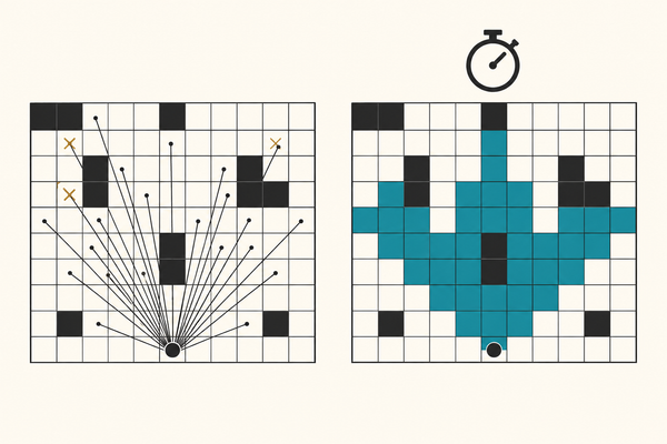 What is the fastest way to compute field of view on a grid?