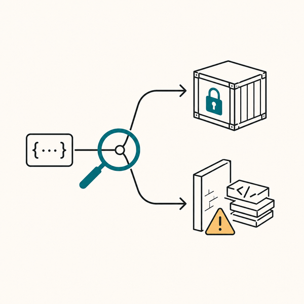 User input, a boundary, and the host it cannot reach